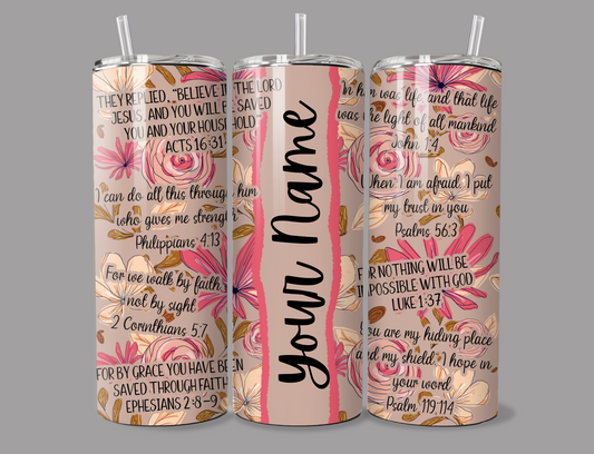 Bible Verses II Skinny Tumbler