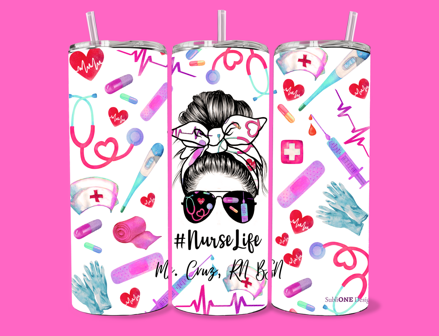 Nurse Life Skinny Tumbler