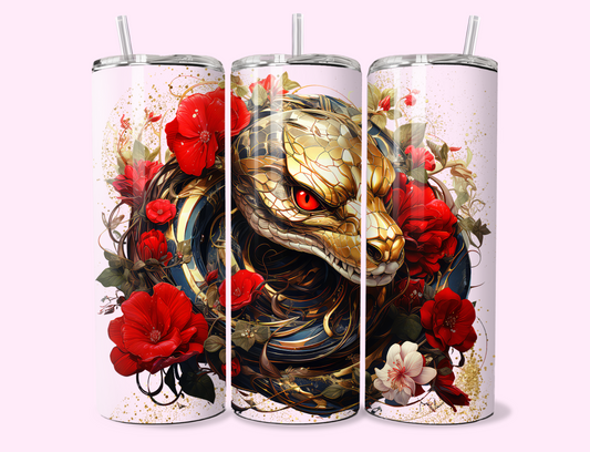 Beautiful Snake Skinny Tumbler