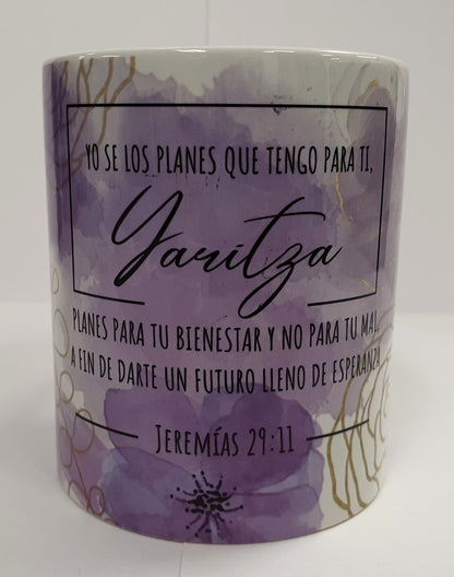 Beautiful Bible Verse Purple Mug