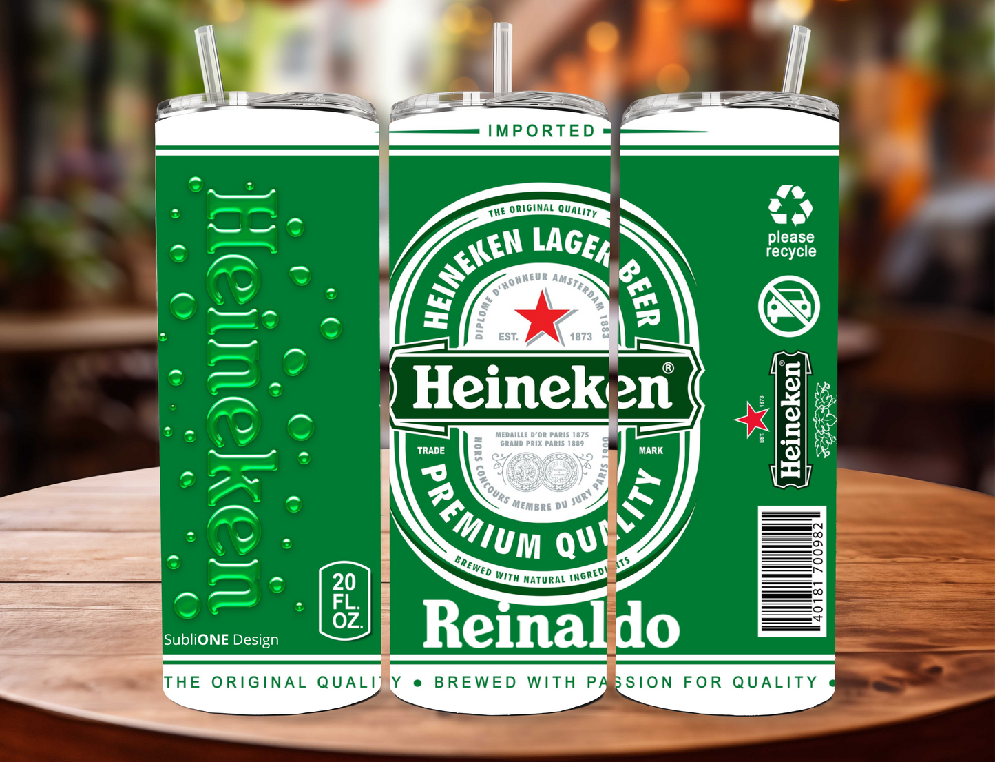 Heineken Skinny Tumbler