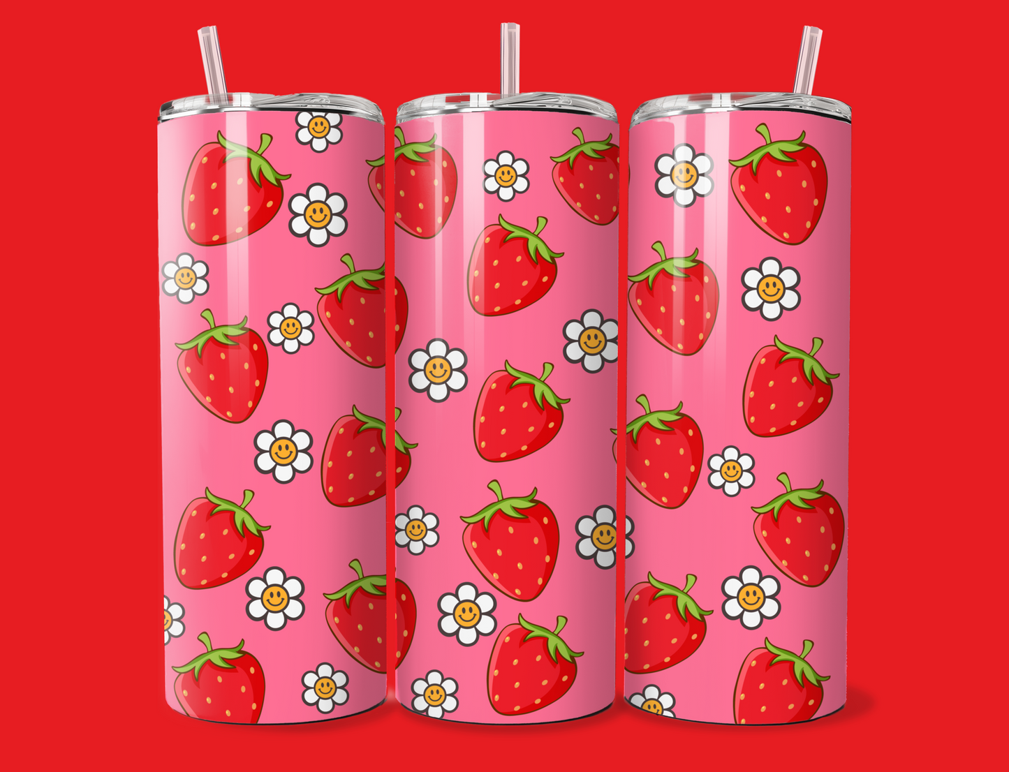 Strawberry Lover Skinny Tumbler